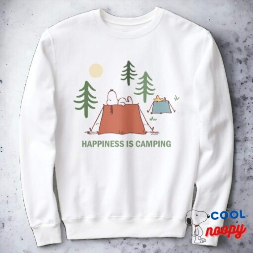 Peanuts Snoopy Woodstock Happiness Is Camping Sweatshirt 19