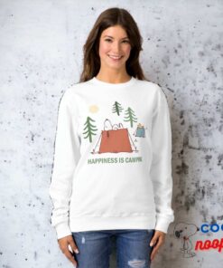 Peanuts Snoopy Woodstock Happiness Is Camping Sweatshirt 25