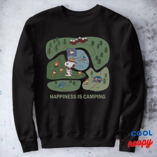 Peanuts Snoopy Woodstock Happiness Is Camping Sweatshirt 30