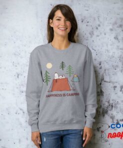 Peanuts Snoopy Woodstock Happiness Is Camping Sweatshirt 9