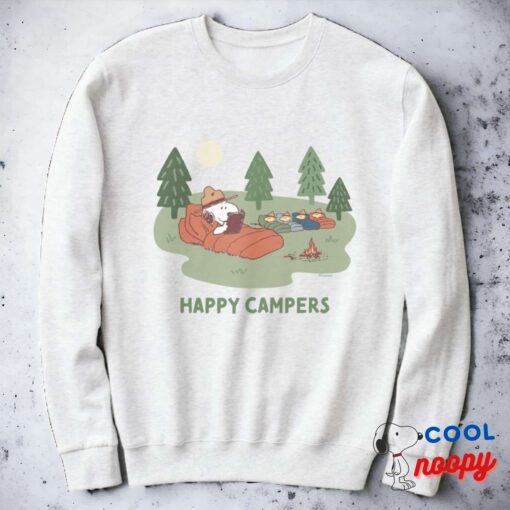 Peanuts Snoopy Woodstock Happy Campers Sweatshirt 11