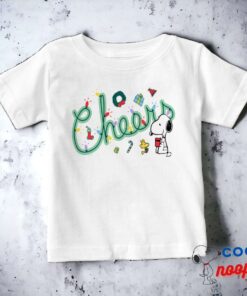Peanuts Snoopy Woodstock Holiday Cheers Baby T Shirt 15