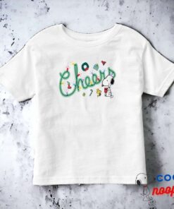 Peanuts Snoopy Woodstock Holiday Cheers Toddler T Shirt 15