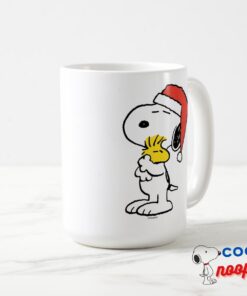 Peanuts Snoopy Woodstock Holiday Hugs Mug 2