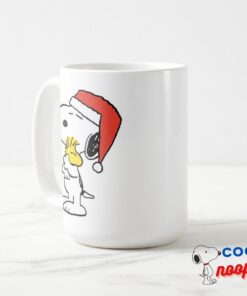 Peanuts Snoopy Woodstock Holiday Hugs Mug 3