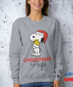 Peanuts Snoopy Woodstock Holiday Hugs Sweatshirt 3