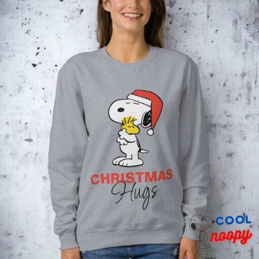 Peanuts Snoopy Woodstock Holiday Hugs Sweatshirt 3