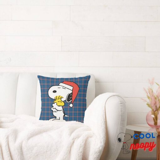 Peanuts Snoopy Woodstock Holiday Hugs Throw Pillow 8