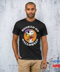 Peanuts Snoopy Woodstock Hooked On Halloween T Shirt 5