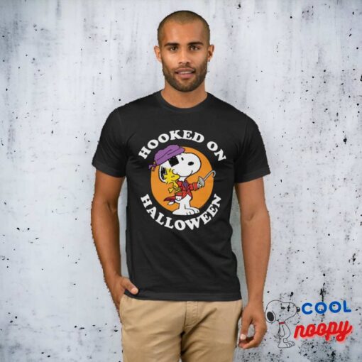 Peanuts Snoopy Woodstock Hooked On Halloween T Shirt 5