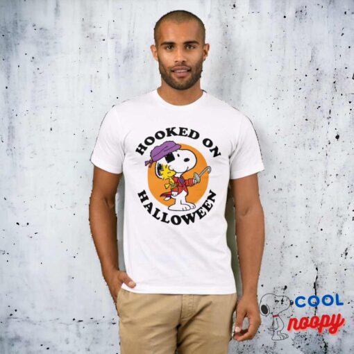 Peanuts Snoopy Woodstock Hooked On Halloween T Shirt 7