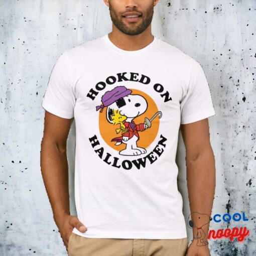 Peanuts Snoopy Woodstock Hooked On Halloween T Shirt 8