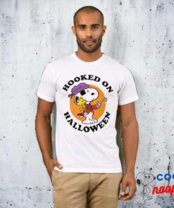 Peanuts Snoopy Woodstock Hooked On Halloween T Shirt 9