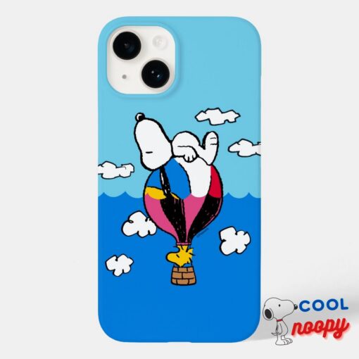 Peanuts Snoopy Woodstock Hot Air Balloon Case Mate Iphone Case 8