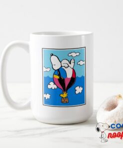 Peanuts Snoopy Woodstock Hot Air Balloon Mug 15
