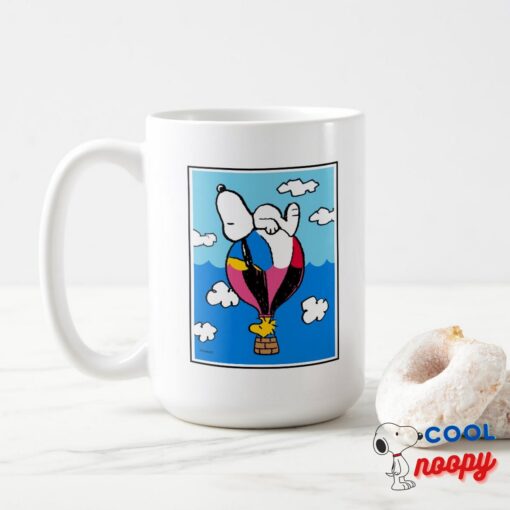 Peanuts Snoopy Woodstock Hot Air Balloon Mug 15