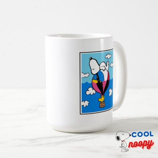 Peanuts Snoopy Woodstock Hot Air Balloon Mug 2