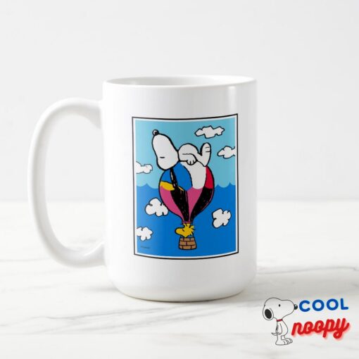 Peanuts Snoopy Woodstock Hot Air Balloon Mug 5