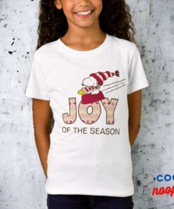 Peanuts Snoopy Woodstock Joy Sled Ride T Shirt 1