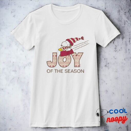 Peanuts Snoopy Woodstock Joy Sled Ride T Shirt 7
