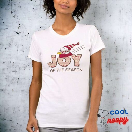 Peanuts Snoopy Woodstock Joy Sled Ride T Shirt 9