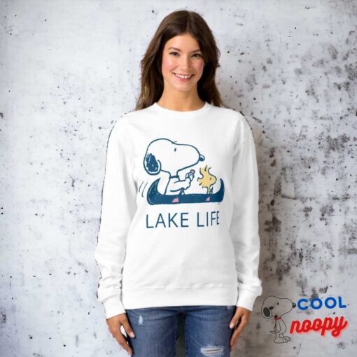 Peanuts Snoopy Woodstock Lake Life Sweatshirt 10