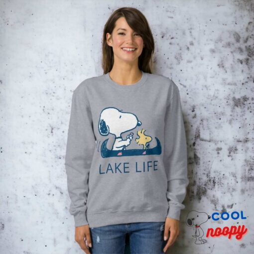 Peanuts Snoopy Woodstock Lake Life Sweatshirt 3