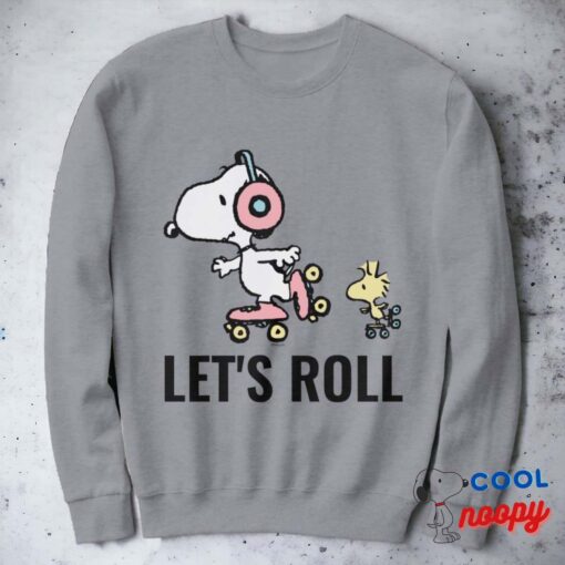 Peanuts Snoopy Woodstock Lets Roll Sweatshirt 7