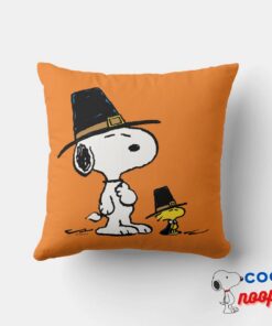 Peanuts Snoopy Woodstock Pilgrim Throw Pillow 4