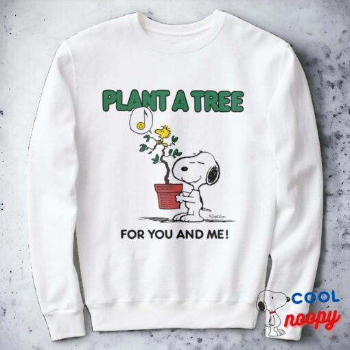 Peanuts Snoopy Woodstock Plant A Tree Sweatshirt 11