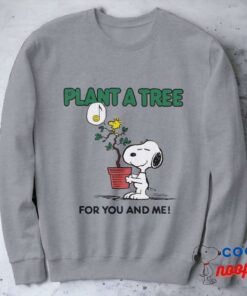 Peanuts Snoopy Woodstock Plant A Tree Sweatshirt 5