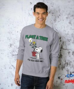 Peanuts Snoopy Woodstock Plant A Tree Sweatshirt 9