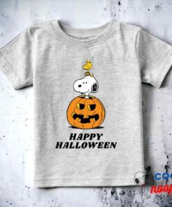 Peanuts Snoopy Woodstock Pop Up Pumpkin Baby T Shirt 2