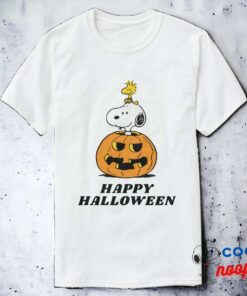 Peanuts Snoopy Woodstock Pop Up Pumpkin T Shirt 5