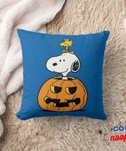 Peanuts Snoopy Woodstock Pop Up Pumpkin Throw Pillow 8