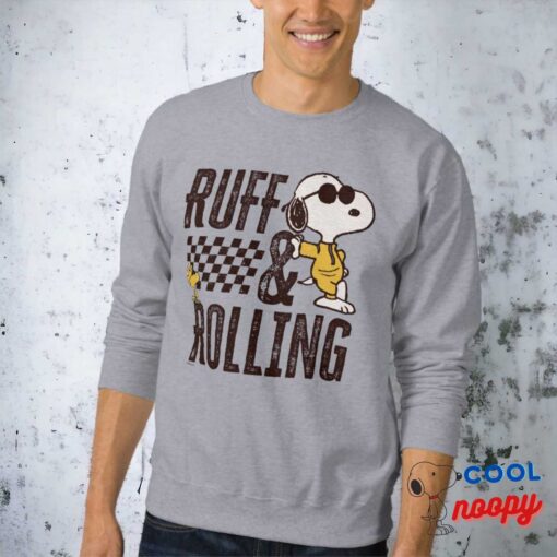 Peanuts Snoopy Woodstock Ruff Rolling Sweatshirt 8
