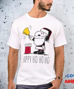 Peanuts Snoopy Woodstock Santa Bell Ringer T Shirt 12