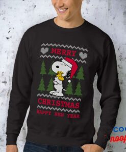 Peanuts Snoopy Woodstock Santa Claus Hug Sweatshirt 15