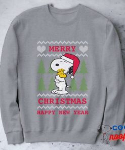 Peanuts Snoopy Woodstock Santa Claus Hug Sweatshirt 2