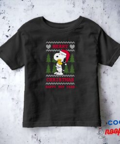 Peanuts Snoopy Woodstock Santa Claus Hug Toddler T Shirt 4