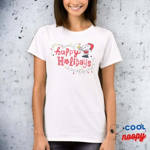 Peanuts Snoopy Woodstock Santa Claus T Shirt 3