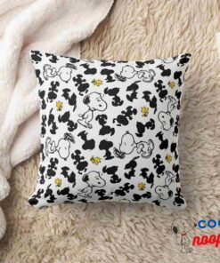 Peanuts Snoopy Woodstock Shadow Pattern Throw Pillow 8