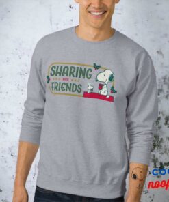 Peanuts Snoopy Woodstock Sharing With Friends Sweatshirt 1
