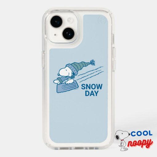 Peanuts Snoopy Woodstock Sledding Speck Iphone Case 8