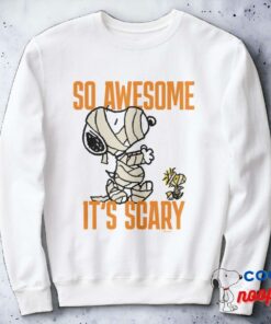 Peanuts Snoopy Woodstock So Awesome Its Scary Sweatshirt 8