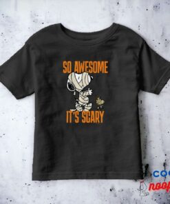 Peanuts Snoopy Woodstock So Awesome Its Scary Toddler T Shirt 8
