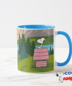 Peanuts Snoopy Woodstock The Great Outdoors Mug 15