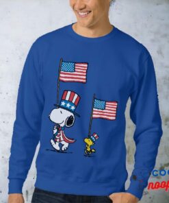 Peanuts Snoopy Woodstock Uncle Sams Sweatshirt 9