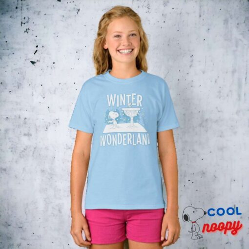 Peanuts Snoopy Woodstock Winter Wonderland T Shirt 15