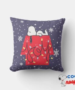Peanuts Snoopys Holiday Dreamer Throw Pillow 5